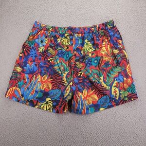 REBDOLLS Shorts Size 1X Couldn't Be Happier‎ Floral Pleated 4" Inseam NEW